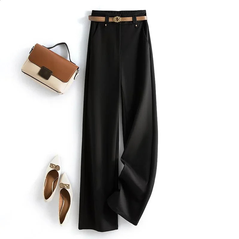 Dress Pants Work Office Long Womens Tailoring Female Trousers Casual Harajuku Slacks All Medium Y2k Streetwear Elastic One Size 240821
