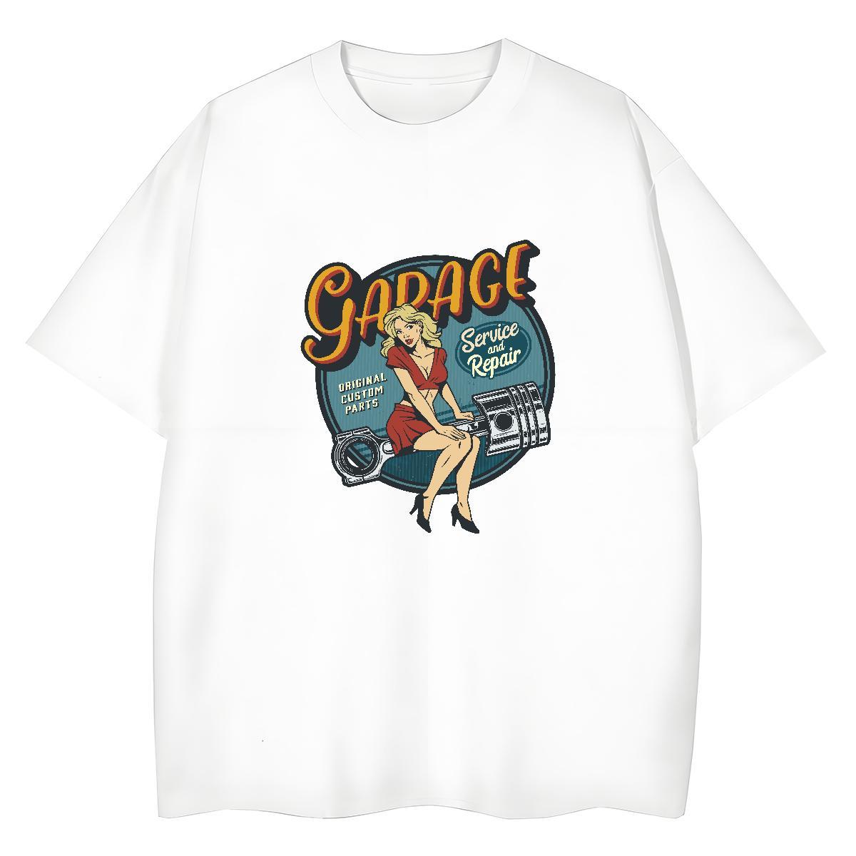 2024 DIY T Shirts Women 100% Cotton 230g Breathable Short Sleeve Hip Hop person Woman Tshirt Loose Plus Size Custom Top Tees