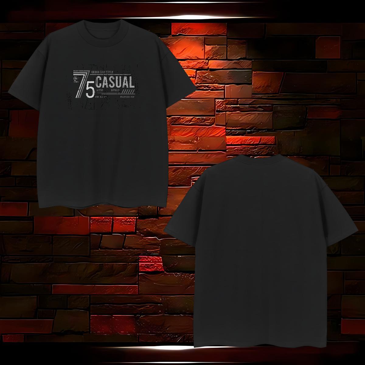 High Quality letter T shirt Street Wear Tshirt for Man Woman 230g 100% Cotton Wholesale Pure Cotton Black Oversized Clothings