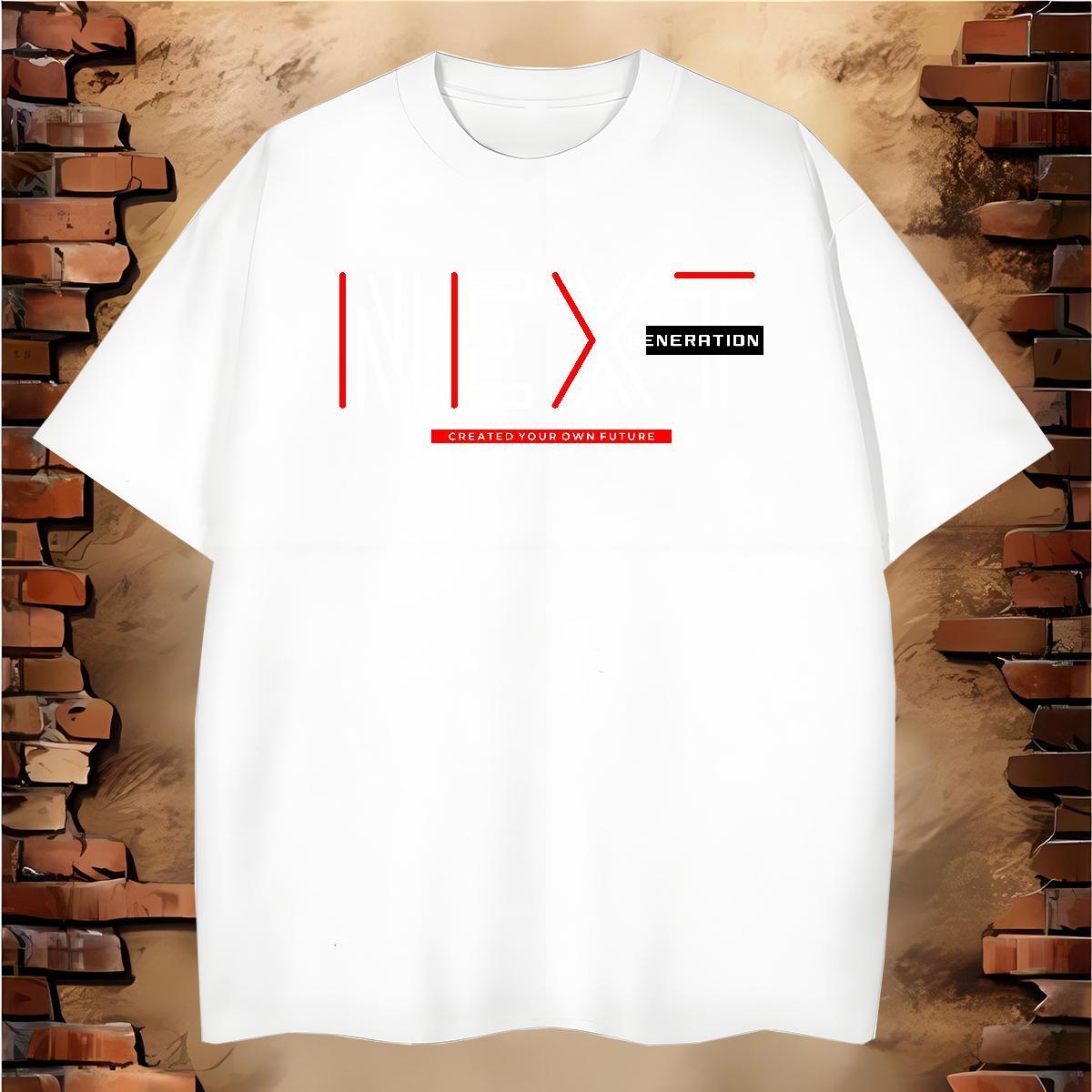 Classic next T-Shirts High Street Hip Hop Tshirt for Man Woman 230g Pure Cotton Stylist Crew Neck Custom Anime Wear