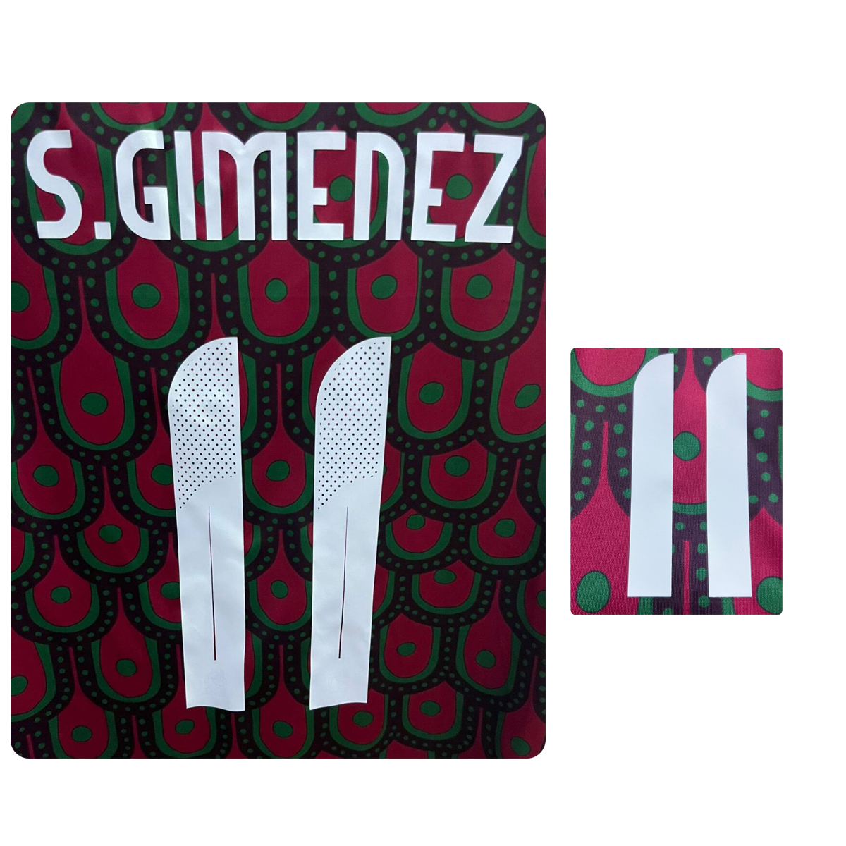 2024 Mexico Nameset #11 S.GIMENEZ Printing Soccer Patch Badge