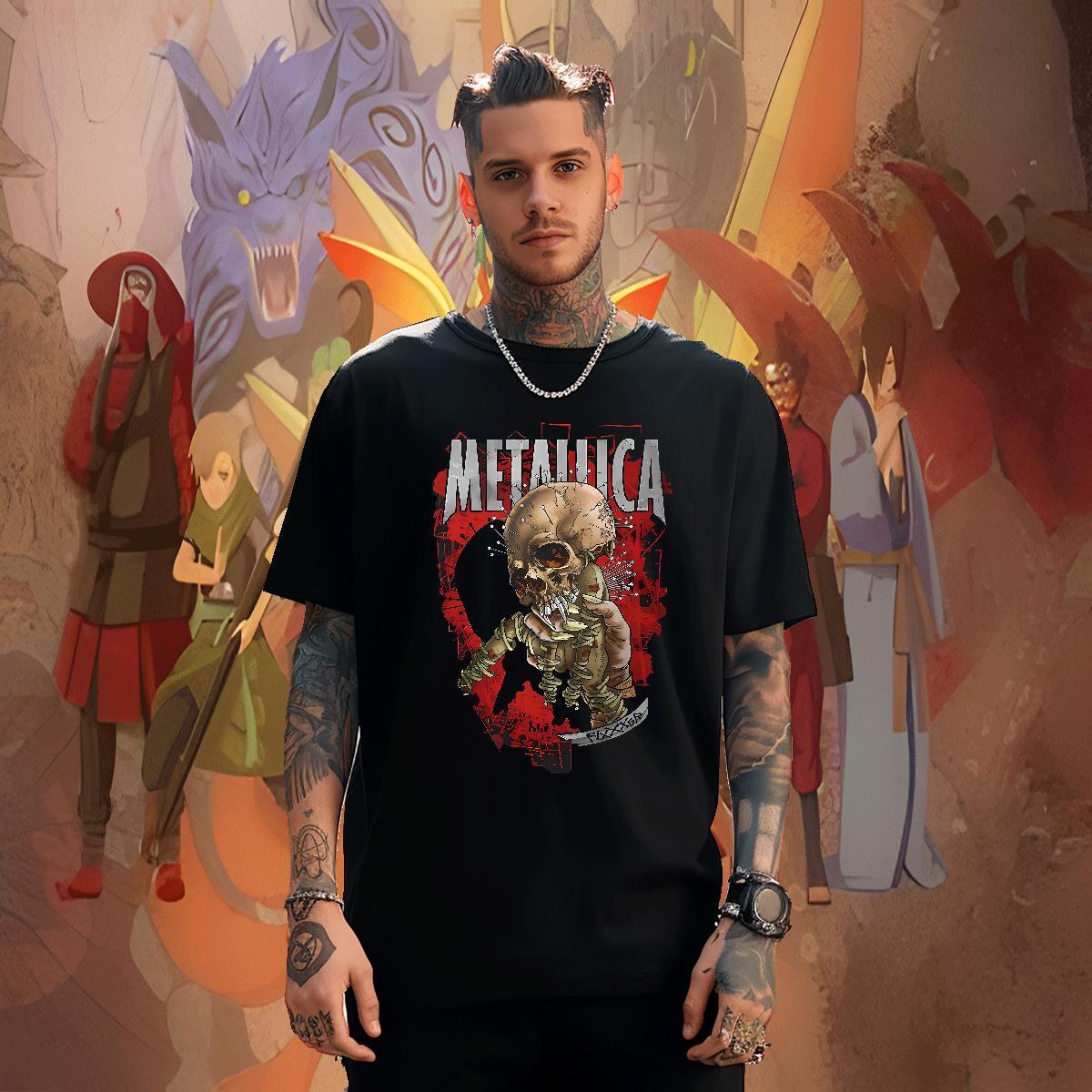 Free Shipping Casual Beach Tshirts skull Crew Neck Breathable 100% Cotton 230g Mens T Shirts Brand White Plus Size Tee Shirt