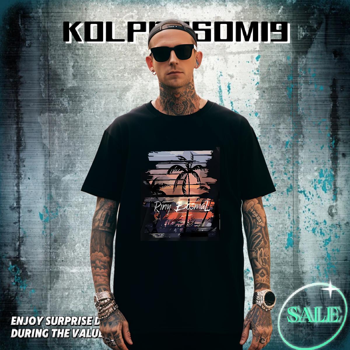 Designer Tshirt for Man Woman Daily Outfit 100% Cotton 230g DIY Logo Oversized Breathable Soft scenery T Shirt For Man 2024 Tshirts