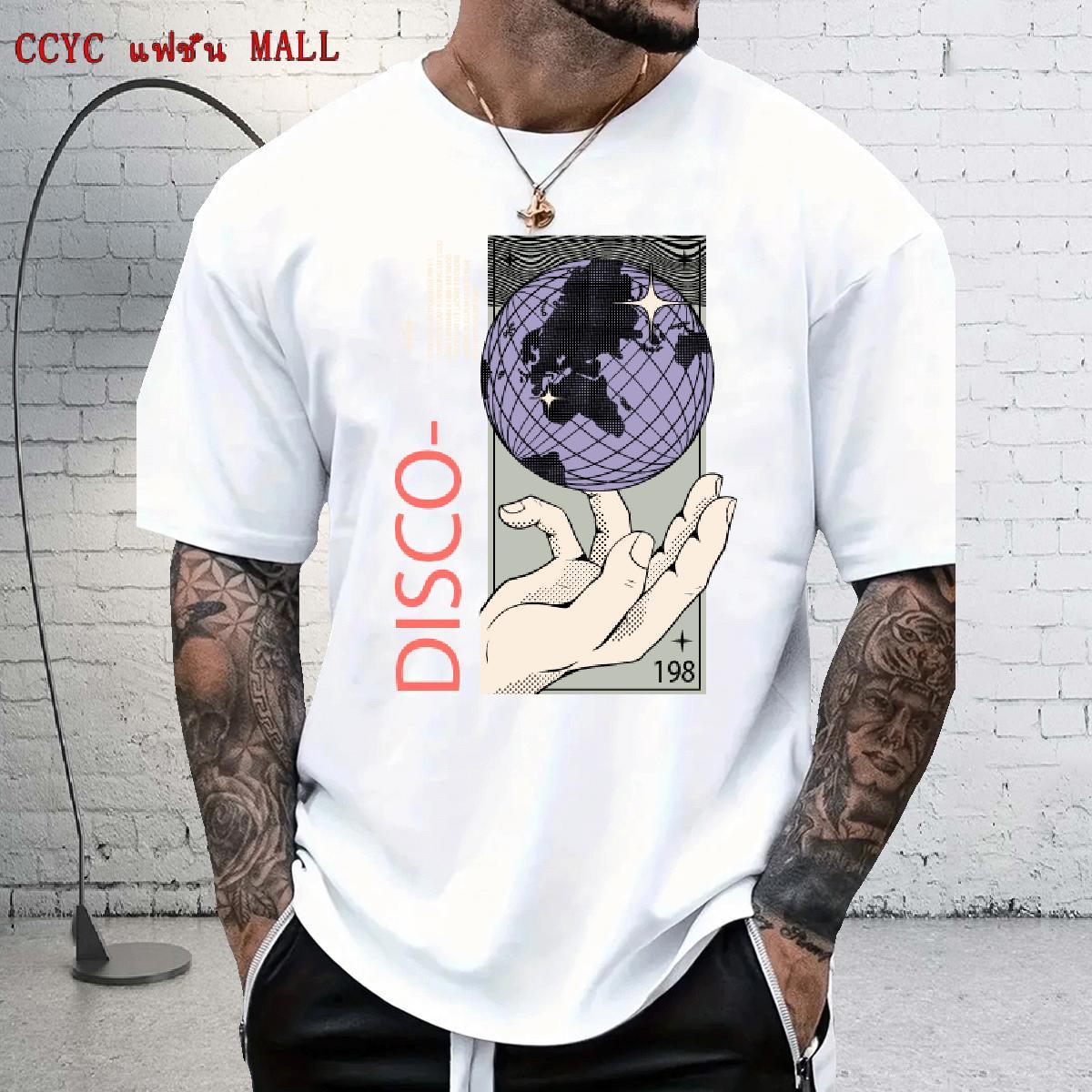 Classic Men Tshirts Street 230g 100% Cotton DIY Anime Breathable Short Sleeve earth T Shirt For Man New Designer Tops Tees