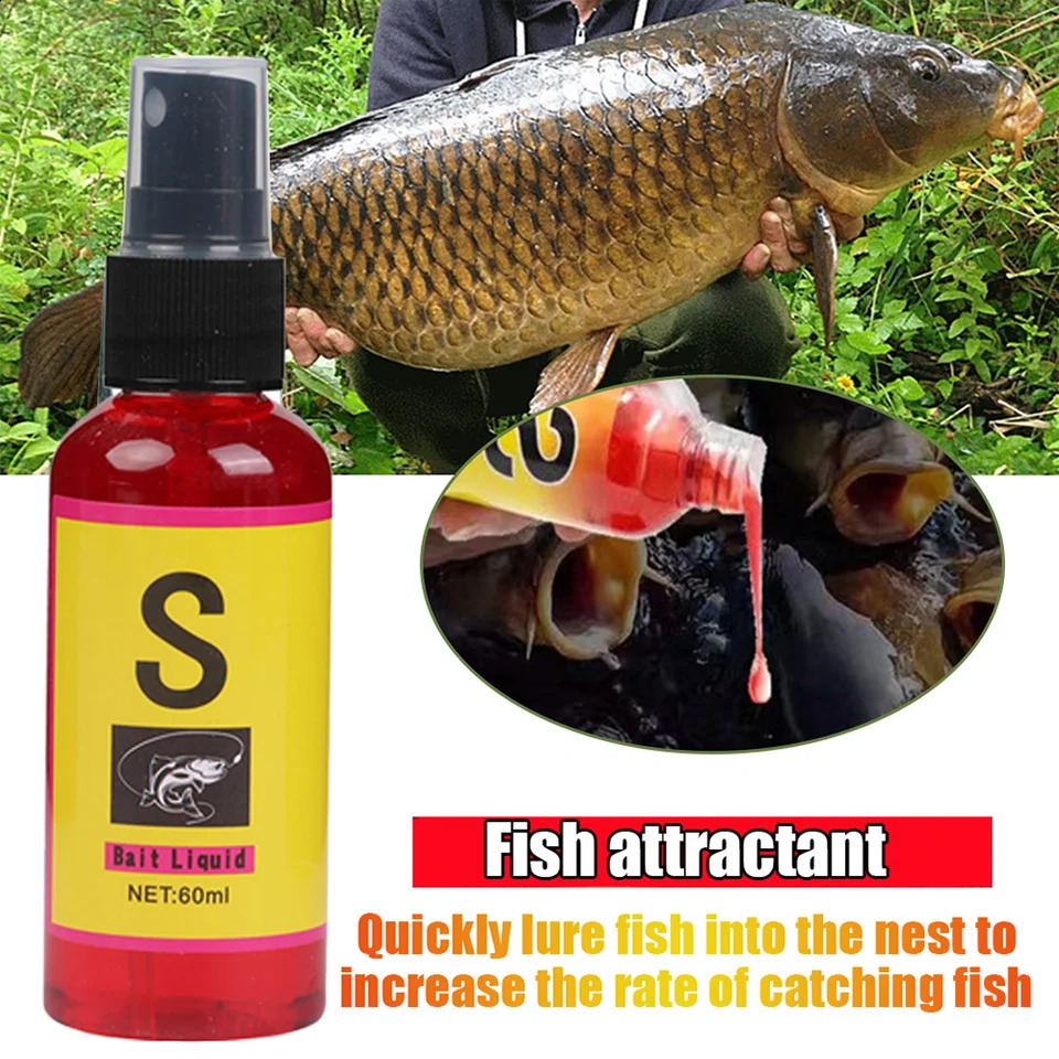 60ml Aqueous Solution Fish Bait for Fishing Crucian Carp Bait Nest Material Lure Additive Fishing Artifact Carp Fishing 240813