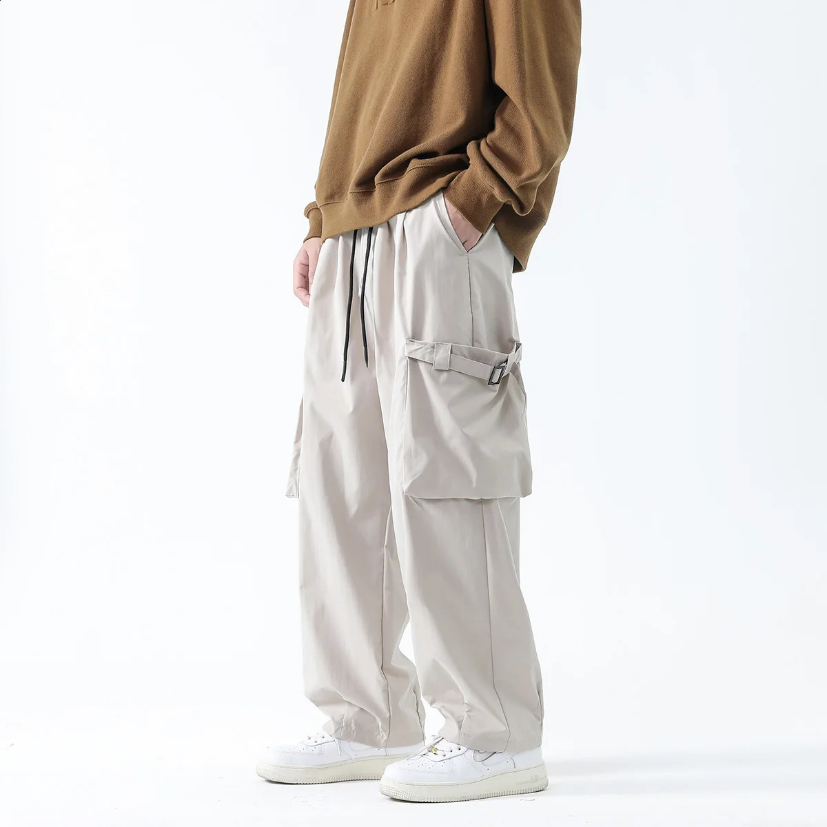 Streetwear Cargo Pants Men Hip Hop Joggers Harem Pants Big Pocket Fashion Men Woman Sweatpants High Street Trousers Large size 240822