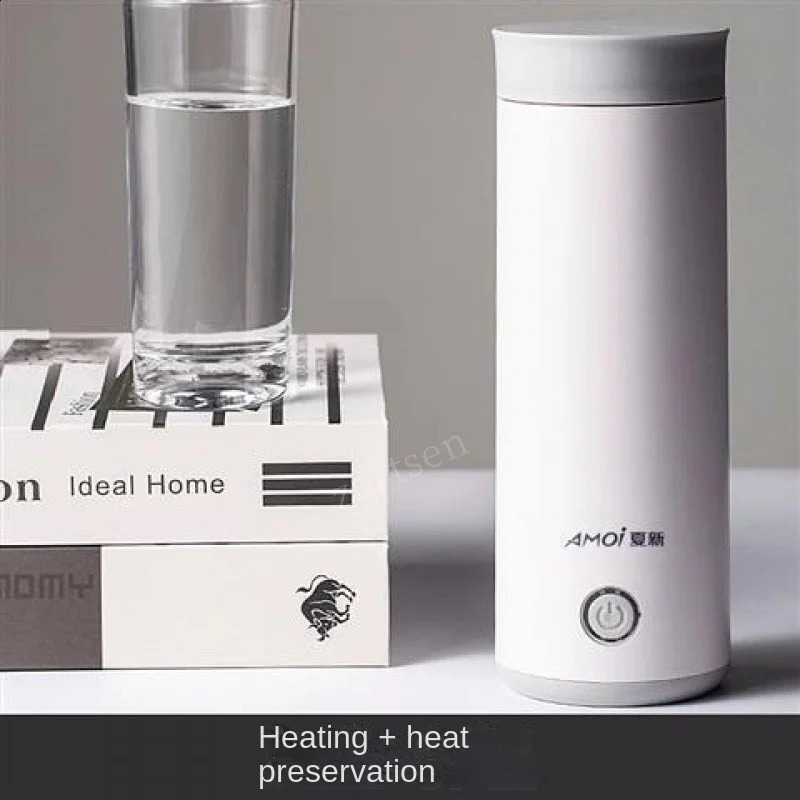 400ml Baby Milk Warmer LED Portable Water Botlle Travel Milk Tea Thermal Heater Kettle Baby Bottle Warmer 240812