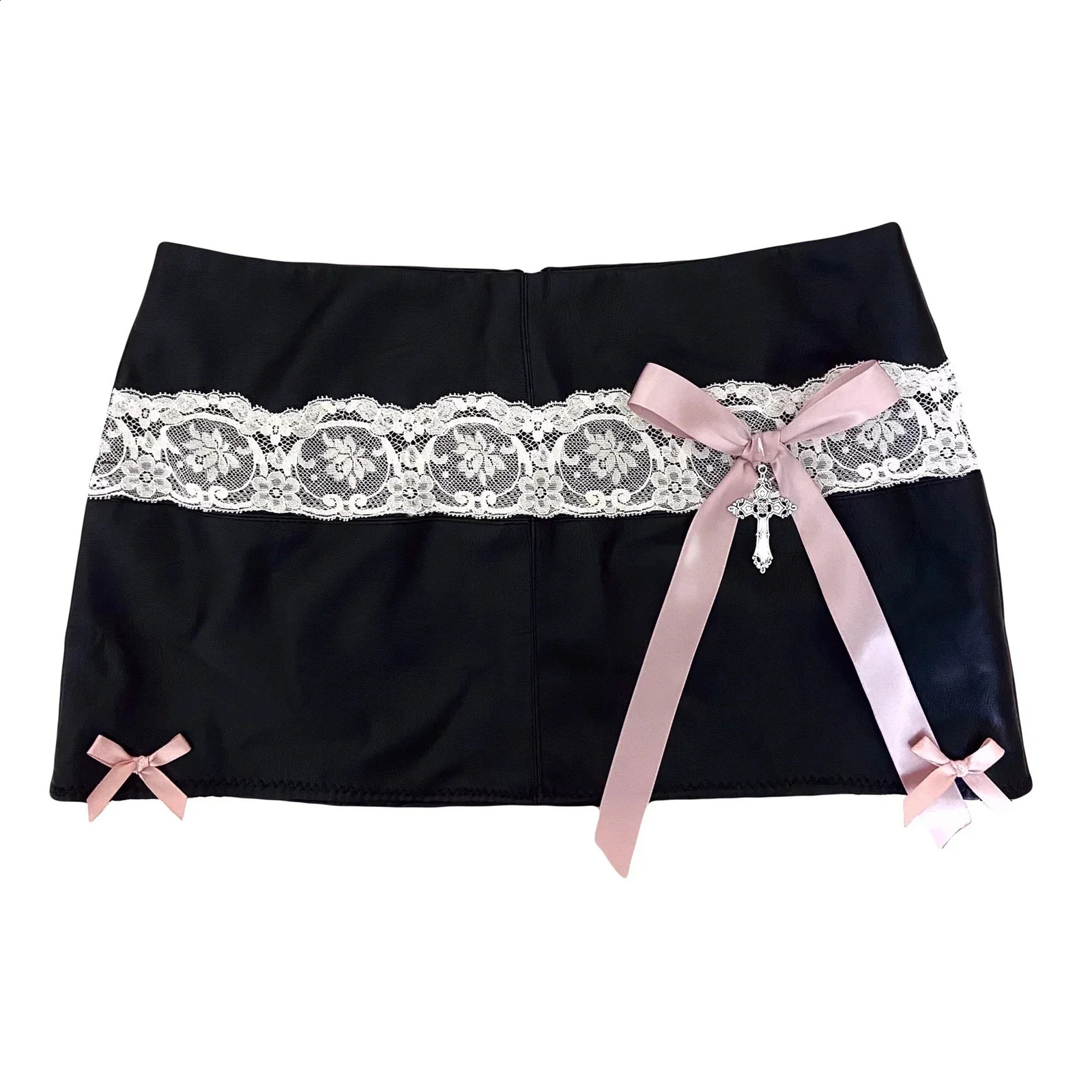 Harajuku Skirt Womens Y2k Japanese Kawaii Gothic Girl High Waist Slim Mini Skirt Lace Sexy Mini Pleated A Line Skirt 240822