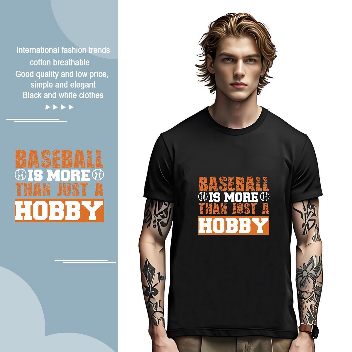 Designer baseball Men T Shirts Casual Men Tees 230g 100% Cotton New Designer Breathable Short Sleeve DIY Logo Oversized Clothes