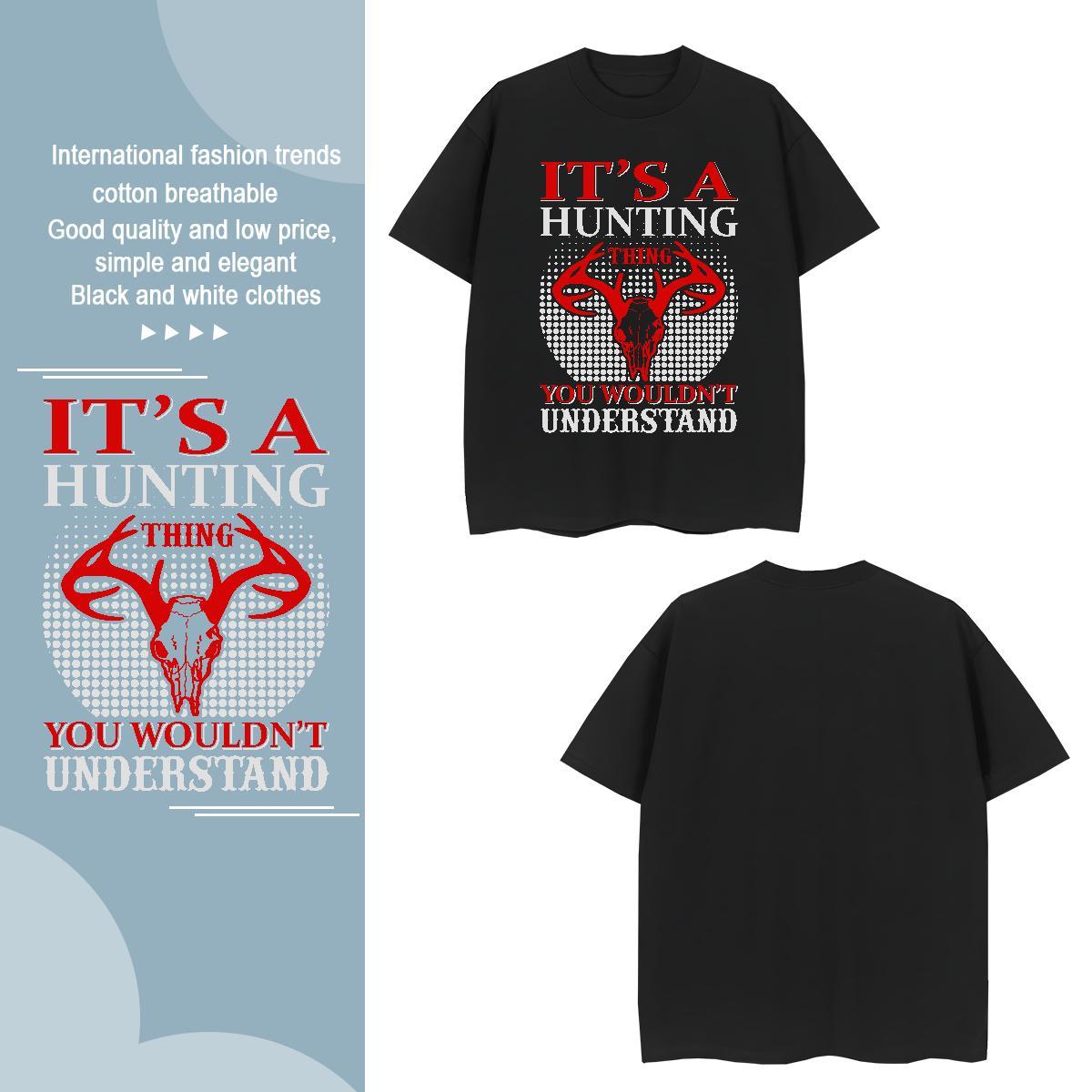 Unisex DEER T shirt High Street Hip Hop Mens Tshirts 100% Cotton 230g Fashion Design Breathable Short Sleeve Oversized Clothes