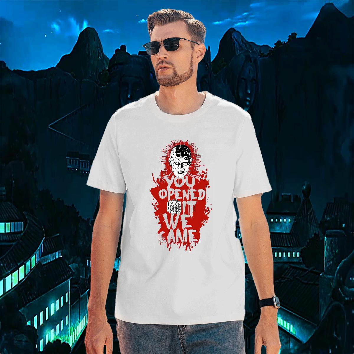 Brand Summer Casual Mens Tshirts scary Breathable Short Sleeve 230g 100% Cotton T Shirts Men Soft DIY Tees