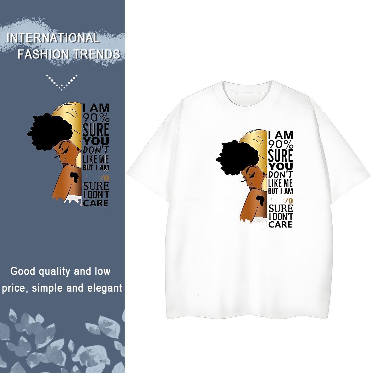 5A Couples T Shirts 230g Cotton letter Summer Casual Woman T Shirts Round Neck Short Sleeve Graphic Tees