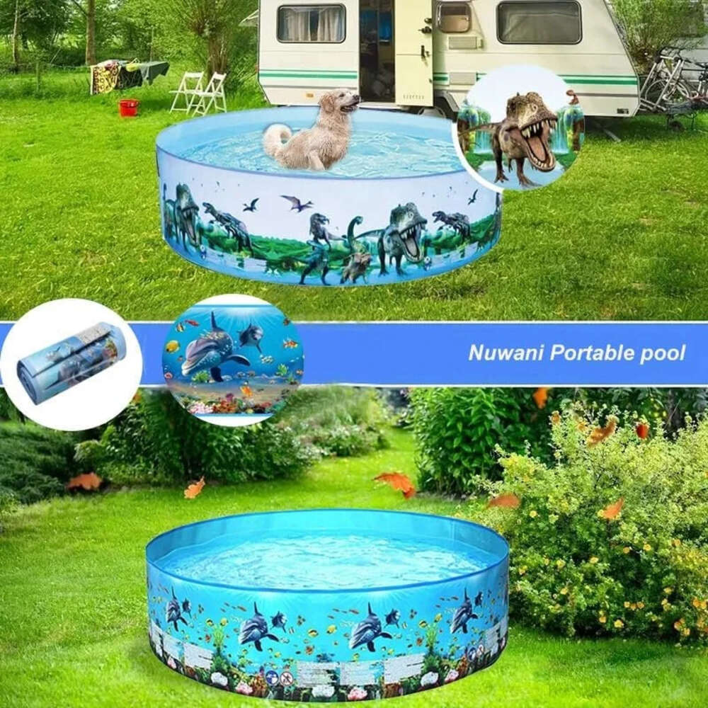 Play Non-Iatable Collapsible Large Outdoor Round Family Pool Pet Products Removable Pools