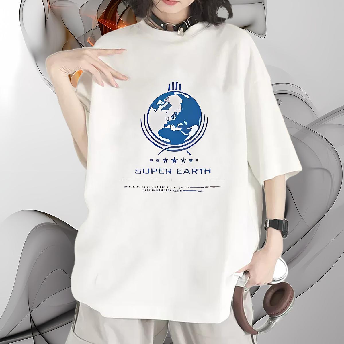 Unisex Womens Tshirts 230g Cotton English High Street Hip Hop T shirt Breathable Soft Anime Print Top Shirts