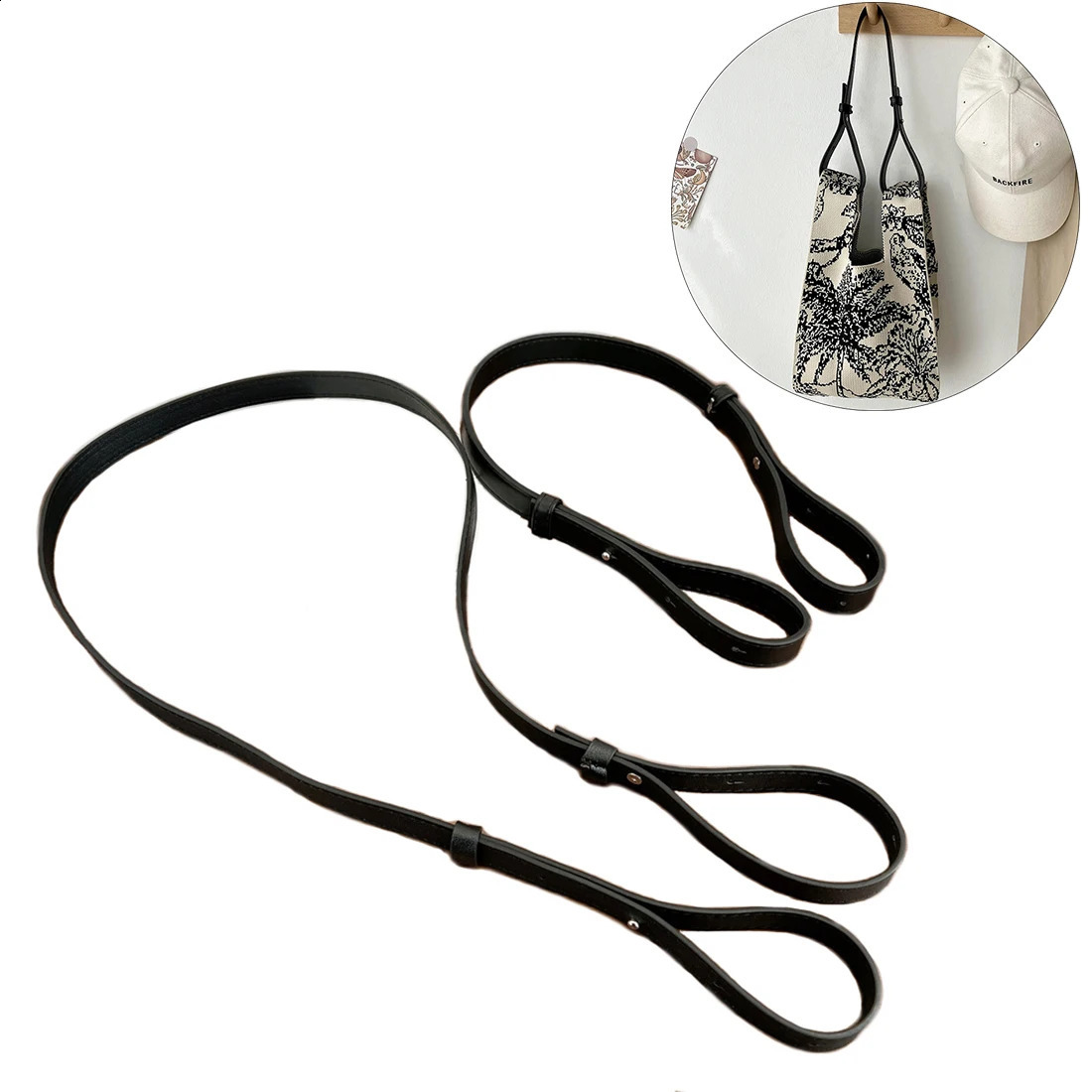 1pc 95m 150cm Bag Strap Handle for Handbag Adjustable PU Leather Strap Shoulder Crossabody Bag DIY Replacement Accessories Parts 240821