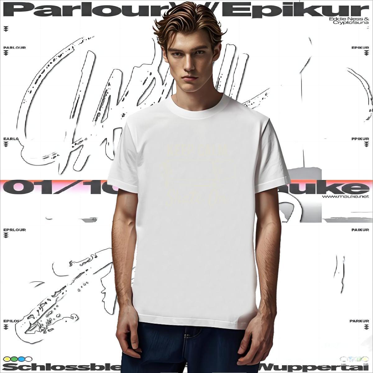 Brand monogram Man T Shirts Sport Men Tshirts 230g 100% Cotton Fashion New Short Sleeve O-Neck Skull Tees Shirts