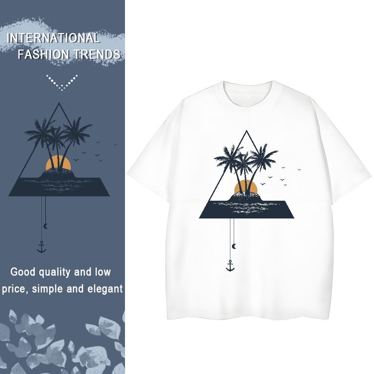 Stylist Women T Shirts Breathable 100% Cotton 230g Womens Tshirts DIY Anime sea Casual Beach Nice Clothings