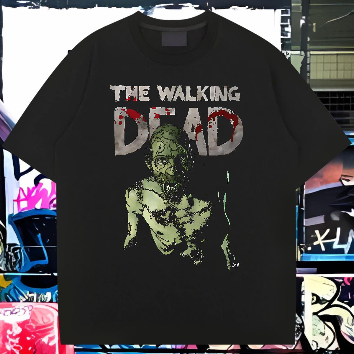 2024 DIY Anime Printing Street Couples T Shirts skull Breathable 100% Cotton 230g T Shirt For Man Unisex Oversized 4XL Tees Shirts