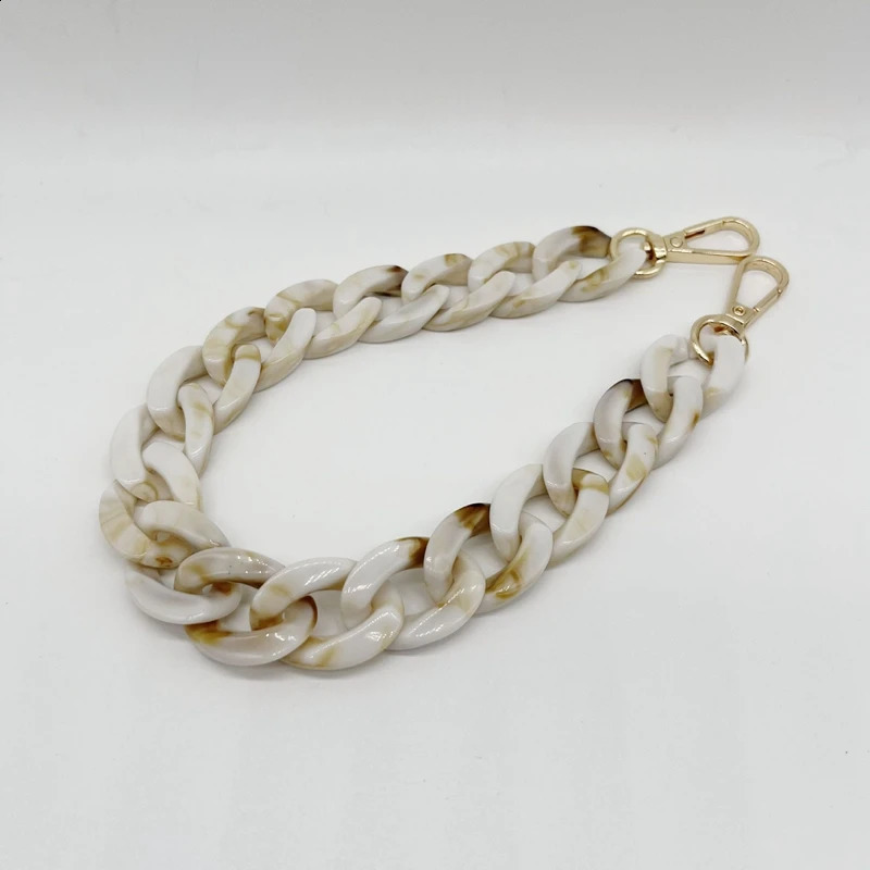 2Pcs 2.1cm Wide Acrylic Shoulder Handle Chain Replacement Chain Fashion Strap 60/120cm Detachable Parts Bag Accessory 240821