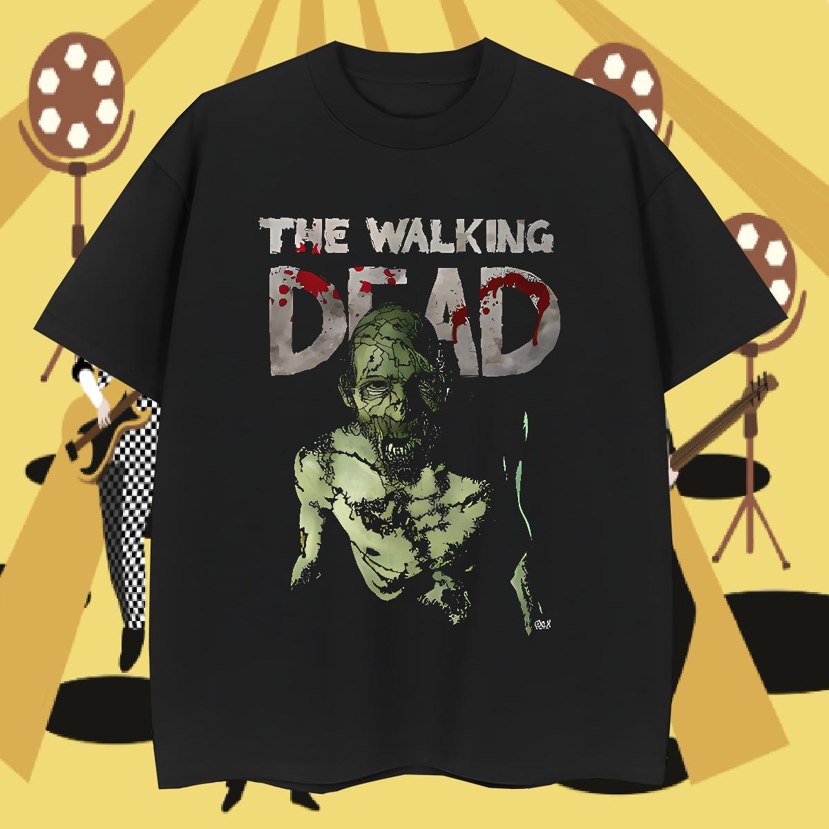 New Designer skull Men Tees 230g 100% Cotton Man T Shirts Custom Printing Casual Daily Wear Crew Neck Cool Tops Shirt