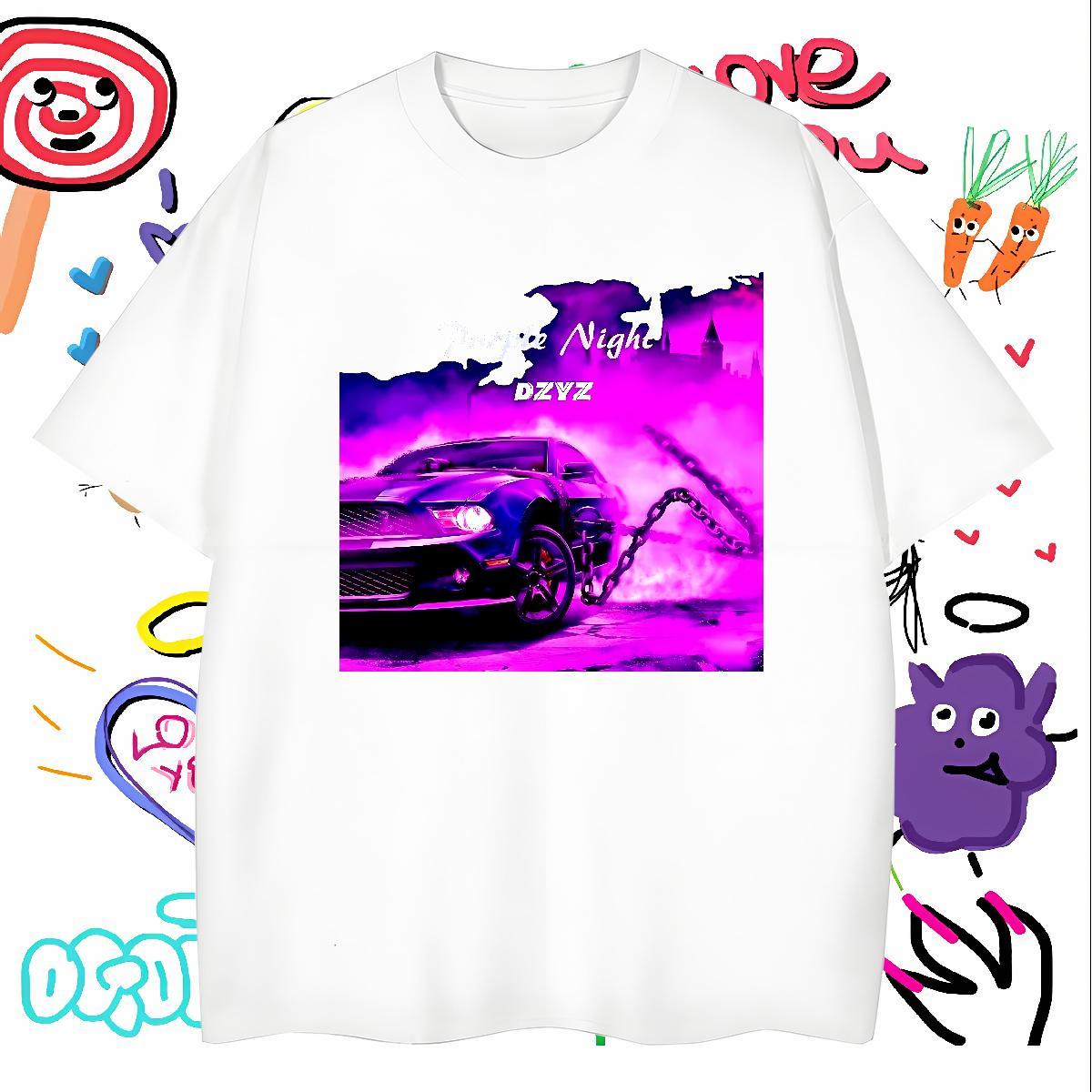 Wholesale beach T-Shirts for Men Summer Casual Men Clothes T-Shirt 100% Cotton 230g Fashion New Round Neck Short Sleeve Custom Cartoon Tees Shirts
