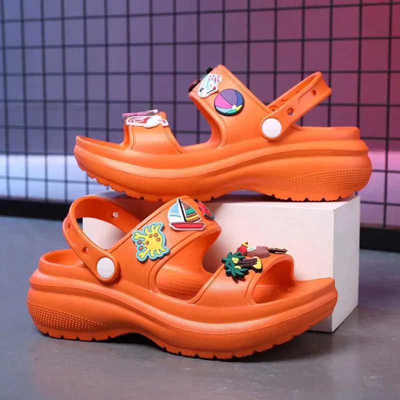 New Arrival Womens Sandals Korean Wedge Platform High Heels Womens Shoes Outdoor Beach Peeping Toes Non slip Sandals T250409