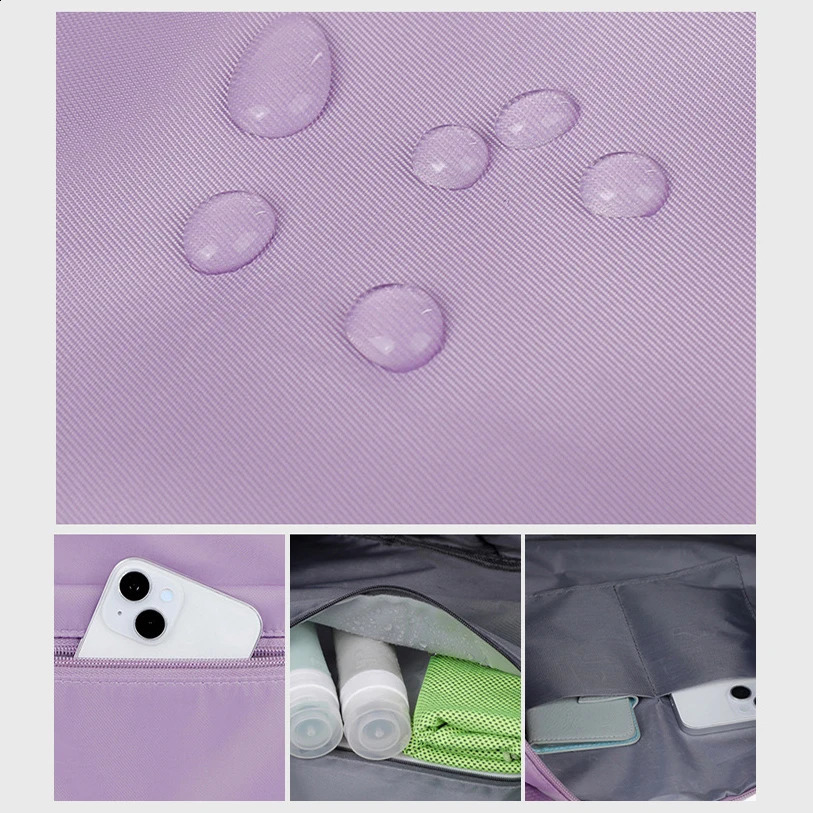 Travel fitness Oxford cloth large capacity foldable waterproof dry wet separation wheel detachable storage bag handbag 240821