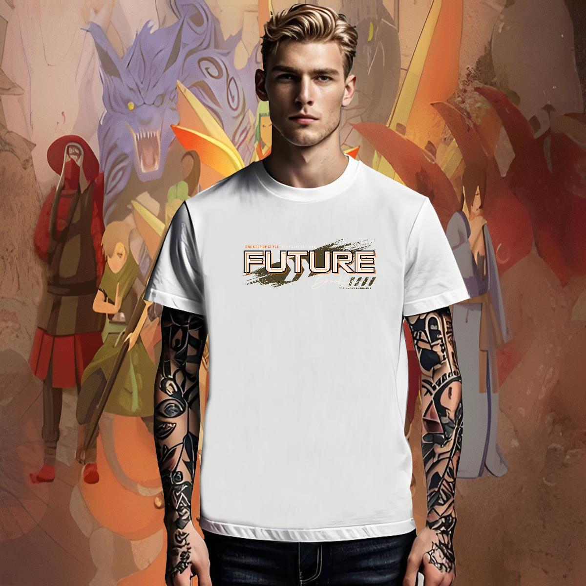 Soft Men Clothes T-Shirt Hip Hop Street 100% Cotton 230g White Plus Size Short Sleeve Soft letter T-Shirts Custom Tops Shirt