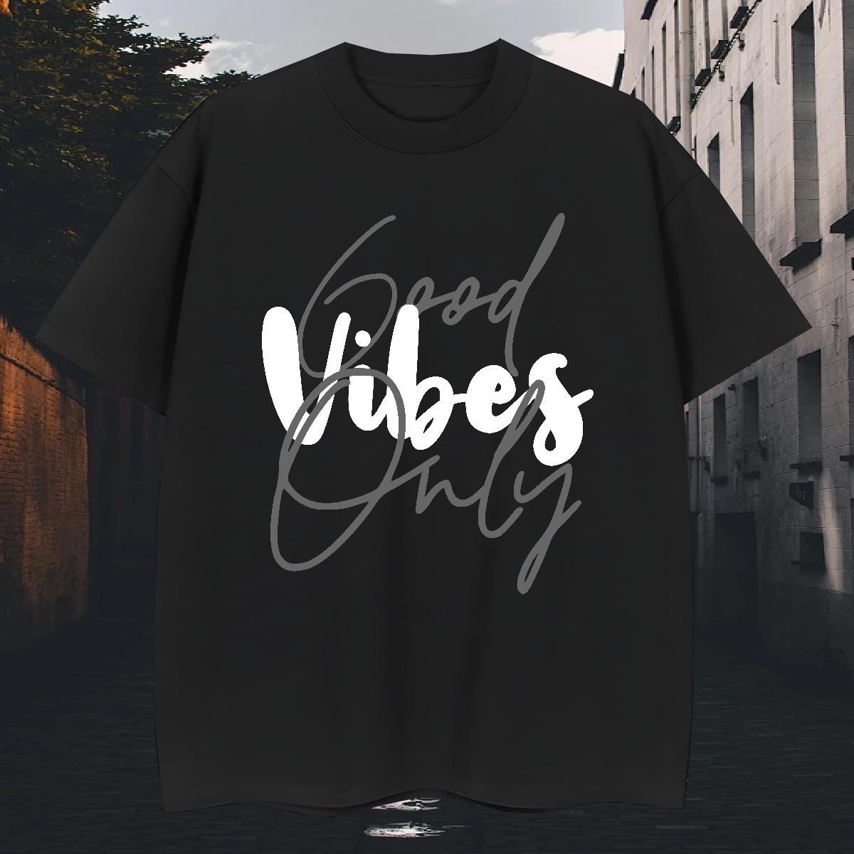 Classic Couples T Shirts Daily Wear 100% Cotton 230g Black Oversized O Neck Short Sleeves letter Men T Shirts 2024 New Tops Tees