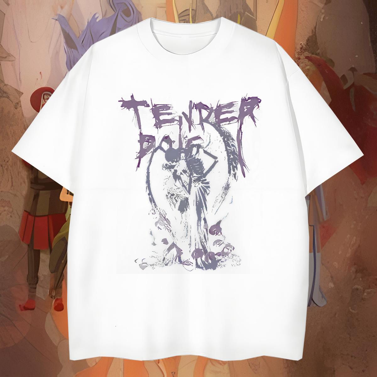High Quality skull T Shirt For Man Anime Printing Street Couples T Shirts 100% Cotton 230g Classic Short Sleeve Soft Plus Size Custom Tops Shirt