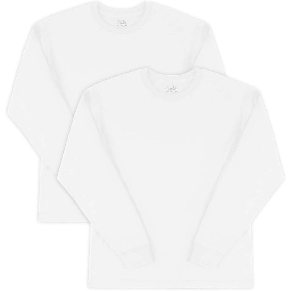 Long Sleeve Shirts for Men sweatshirt Mens Eversoft cotton long sleeved T-shirt, breathable, moisture wicking, odor resistant, Tee Streetwear Casual t