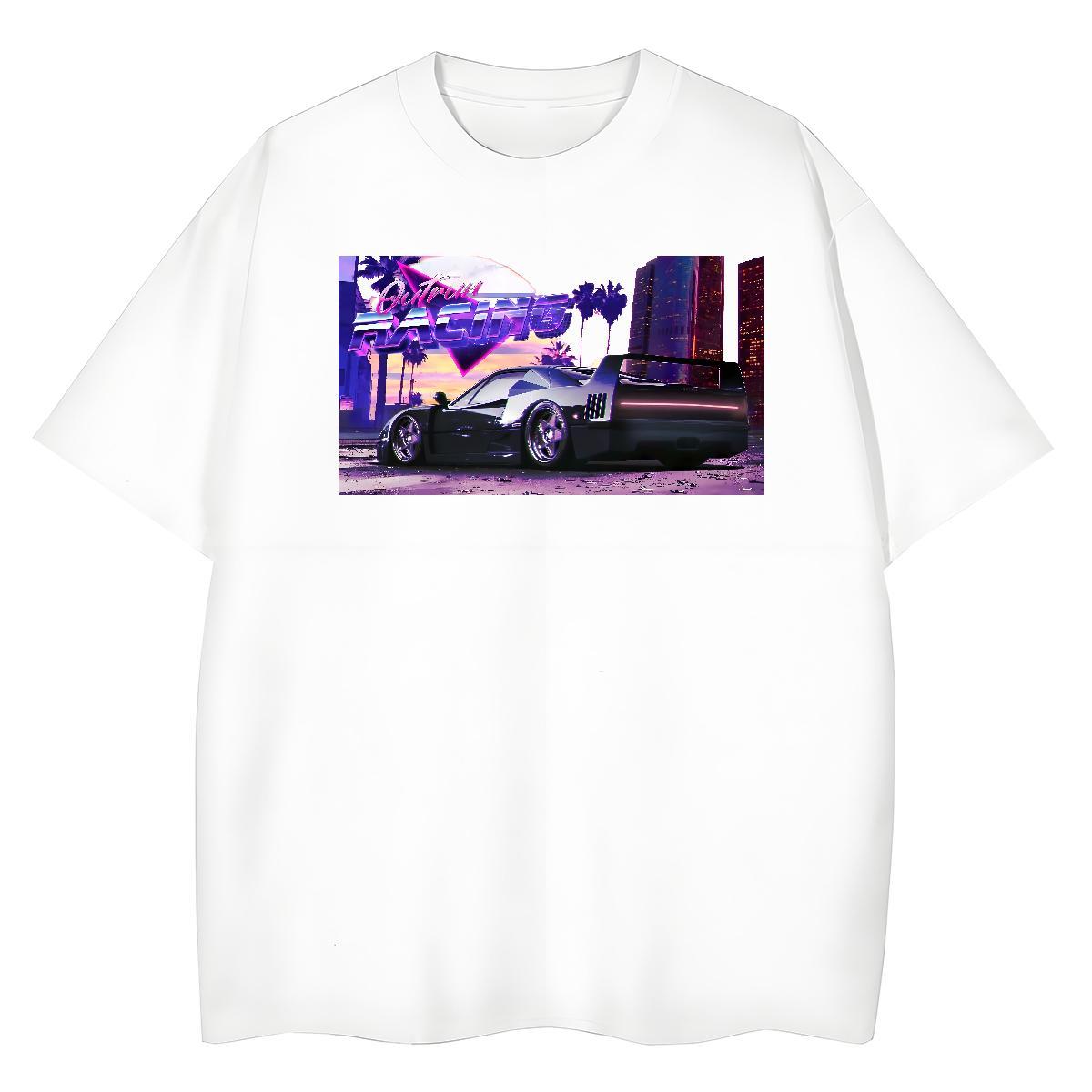 New Arrival Womens T Shirts 230g 100% Cotton Breathable Casual Sport car Women Tees Comfortable Oversized L-4XL Clothes