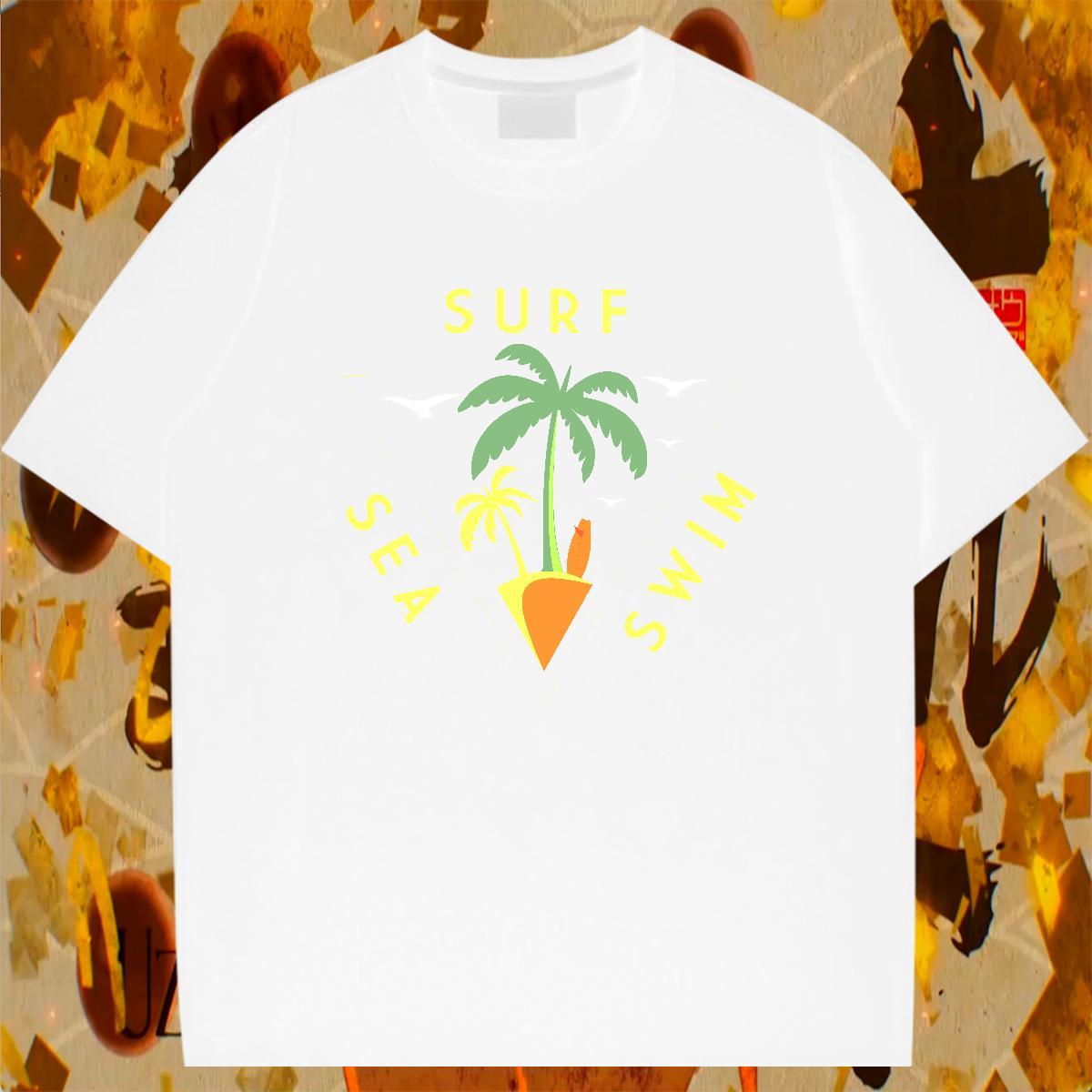 Loose Tshirt for Man Woman Casual Daily Wear 230g Cotton Floral Print Pure Cotton skateboarding T Shirt For Man Free Shipping Tees Shirts