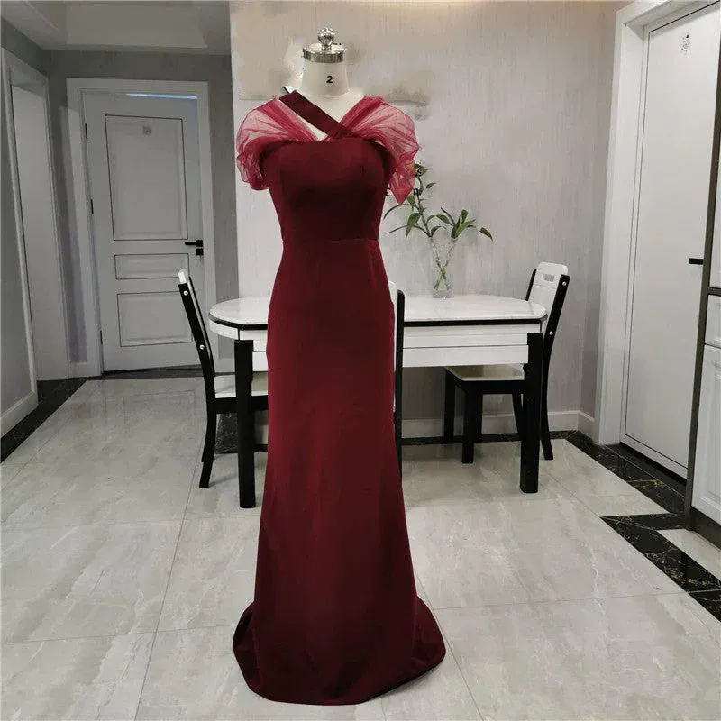 White Mermaid Bridesmaid Dresses Special Evening Gowns Wedding Guest Dress Sleeveless Maid of Honor Gown Custom Made