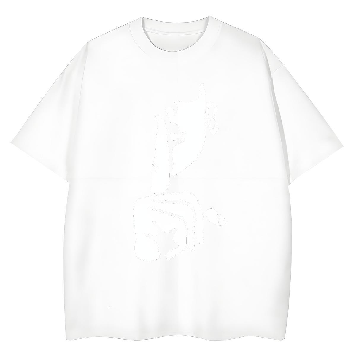 Popular Couples T Shirts 100% Cotton 230g painting Beach Womens T Shirts Breathable Short Sleeve Black White Tops Shirt