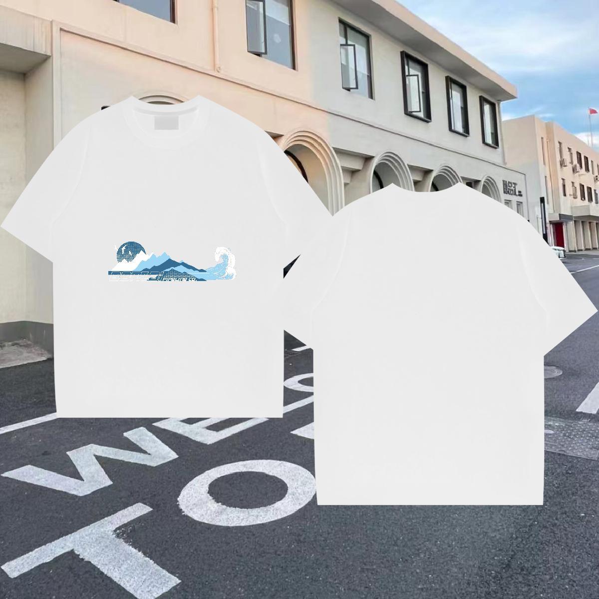 Designer Men Tshirts Hip Hop Street 230g Pure Cotton Customized Print Breathable Short Sleeve beach T Shirt For Man New Designer Tee Shirt