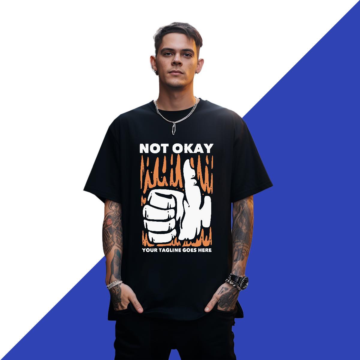 High Quality Men Tees Street Wear 100% Cotton 230g Customized Breathable hand T Shirt For Man Fashion Casual Top Tees