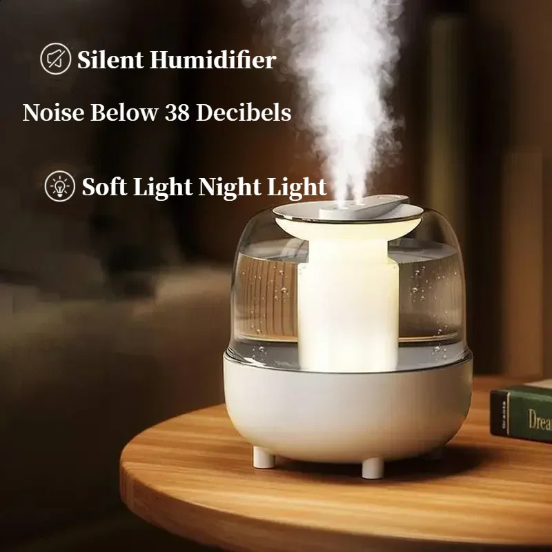 3.5L Large Capacity Humidifier Aroma Humidifiers Home Air Humidifier Air Purifier LED Lamp Humidifier Portable Mist Maker 240821