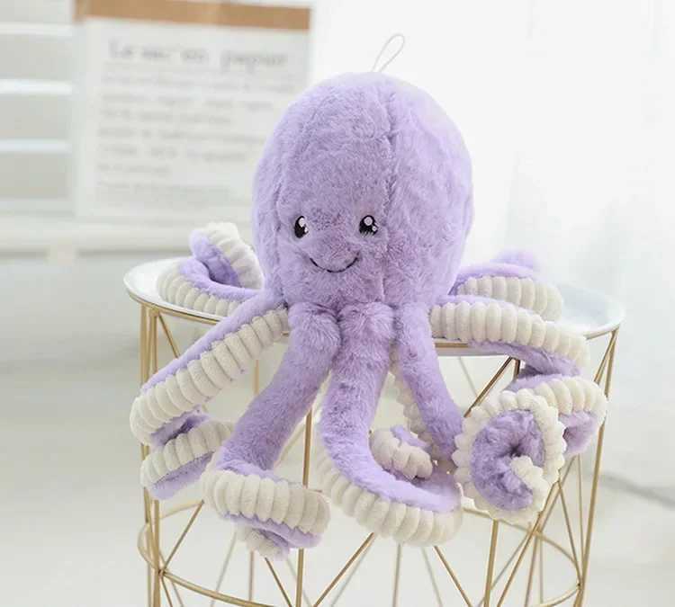 Super cute simulated octopus pendant plush filled soft toy animal home accessories doll childrens gift W240821 - view 3