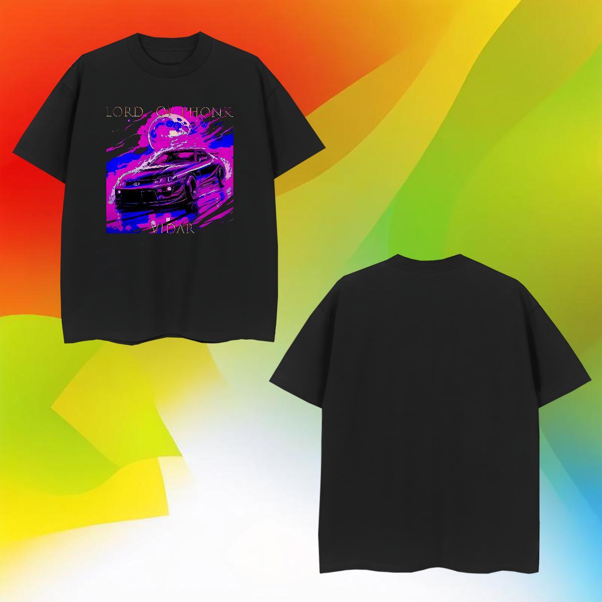 Designer car Man T Shirts High Street Hip Hop Tshirt for Man Woman 230g Pure Cotton Classic Breathable Crew Neck Plus Size Custom Tee Shirt