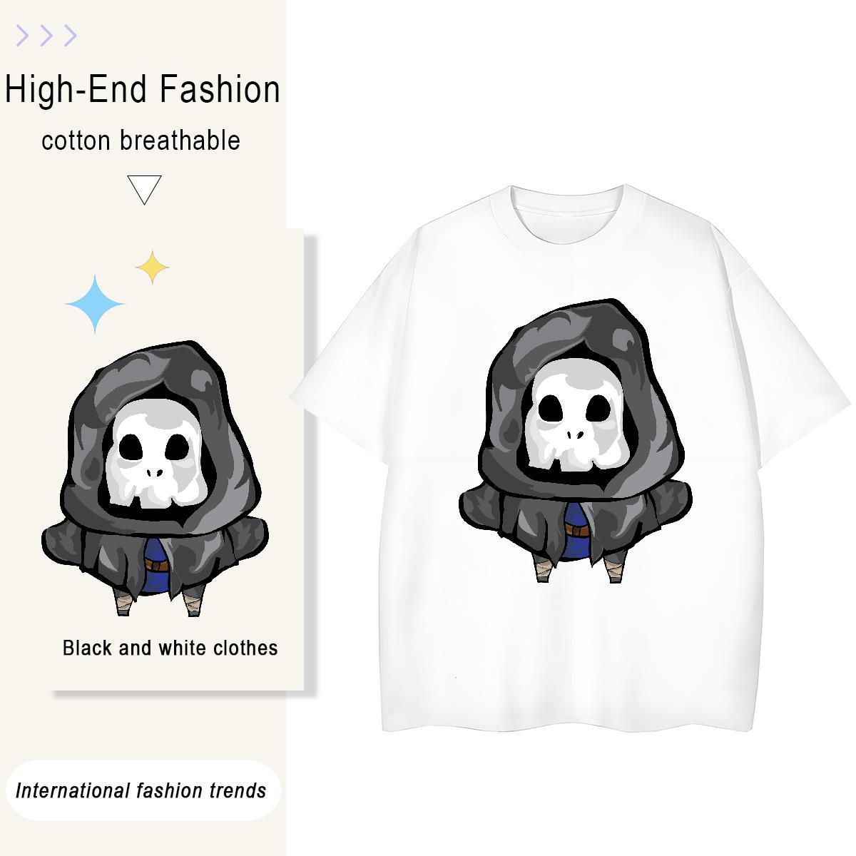 New Arrival Womens T Shirts 230g Cotton Comfortable Daily Wear skull Lady T shirt Unisex Customized Tops Tees