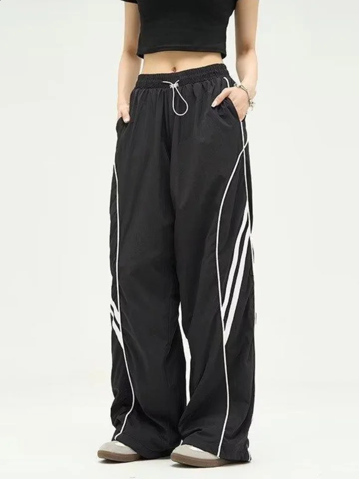 Blending Style and Comfort All-Season Long-Length Y2K Sports Sweatpants with Convenient Pockets Elastic Waist - Perfect for Da 240821