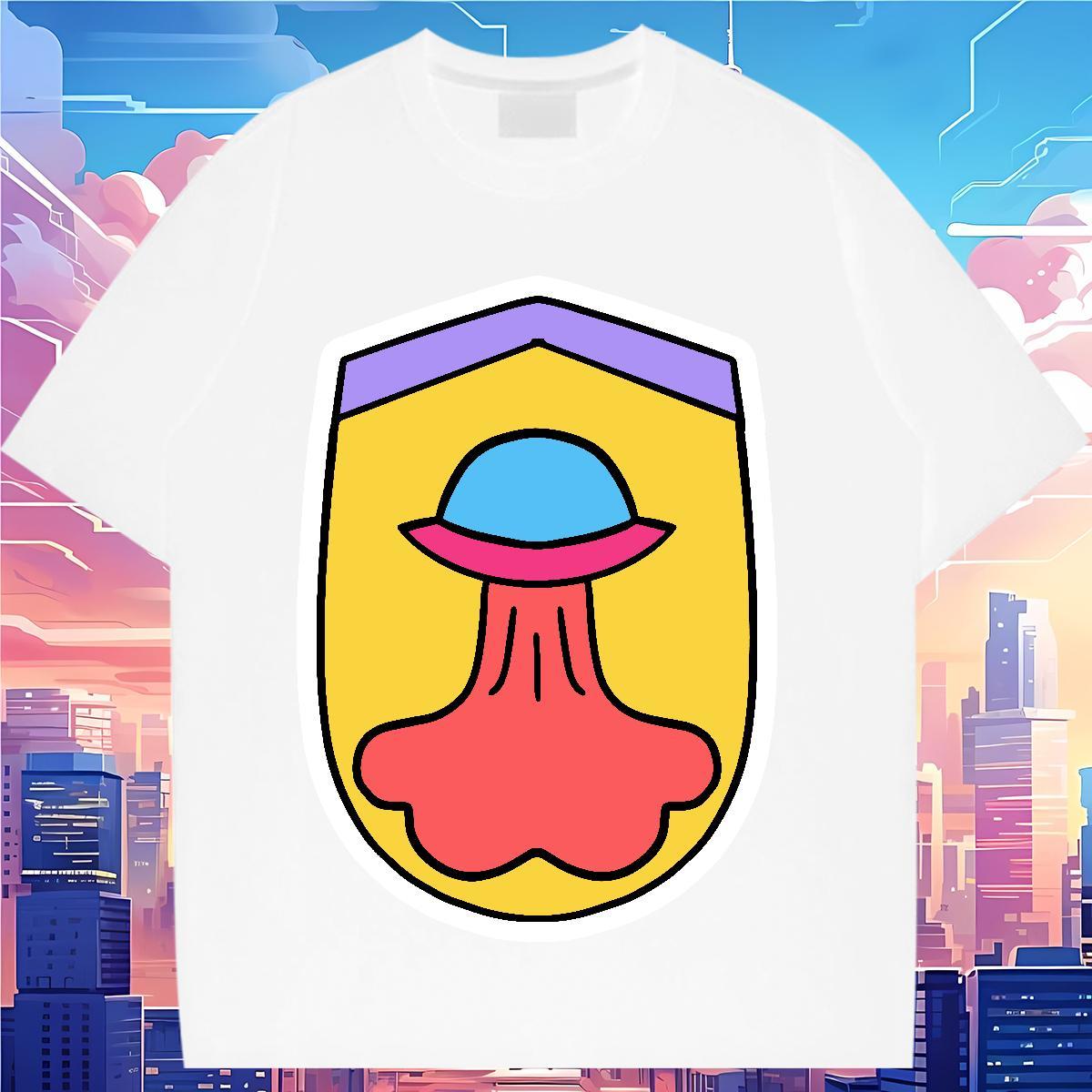 Fashion T-Shirts for Women Breathable Soft 230g 100% Cotton Unisex Tshirts DIY Printed ET Street Casual Comfortable Top Tees