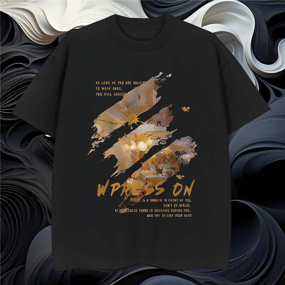 Customized Street Men Tees painting Pure Cotton 230g 100% Cotton Men T Shirts TOP Quality Floral Print Wear