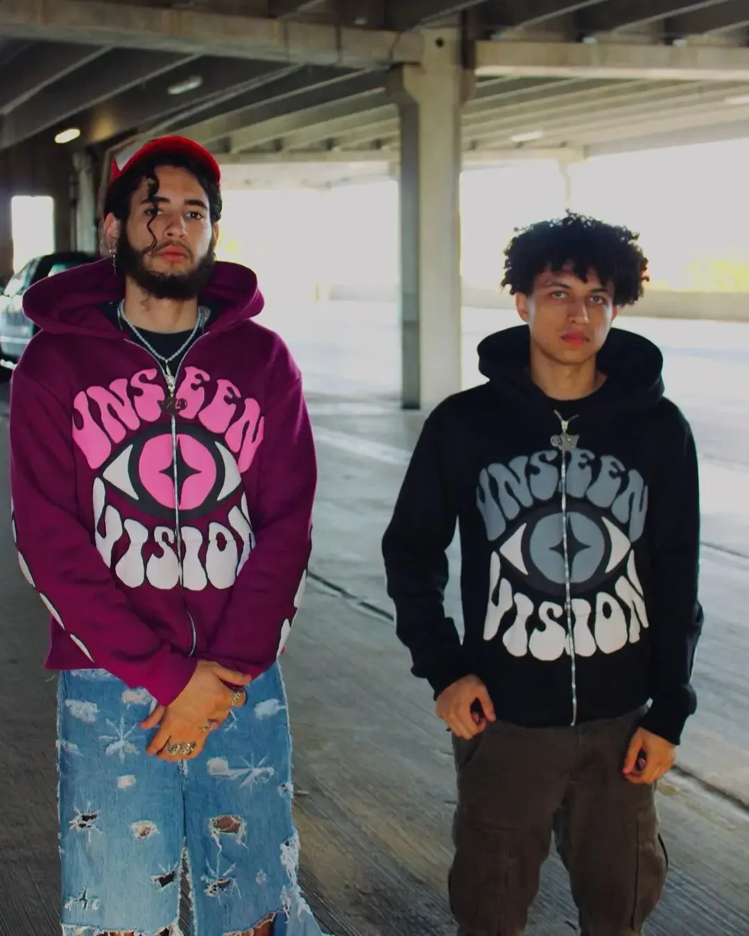 Harajuku UNSEEN VISION Hoodies Women Graphic Y2k Top Oversized Hoodie Couples Sweatshirt Streetwear Goth Clothes Men Clothing 240822