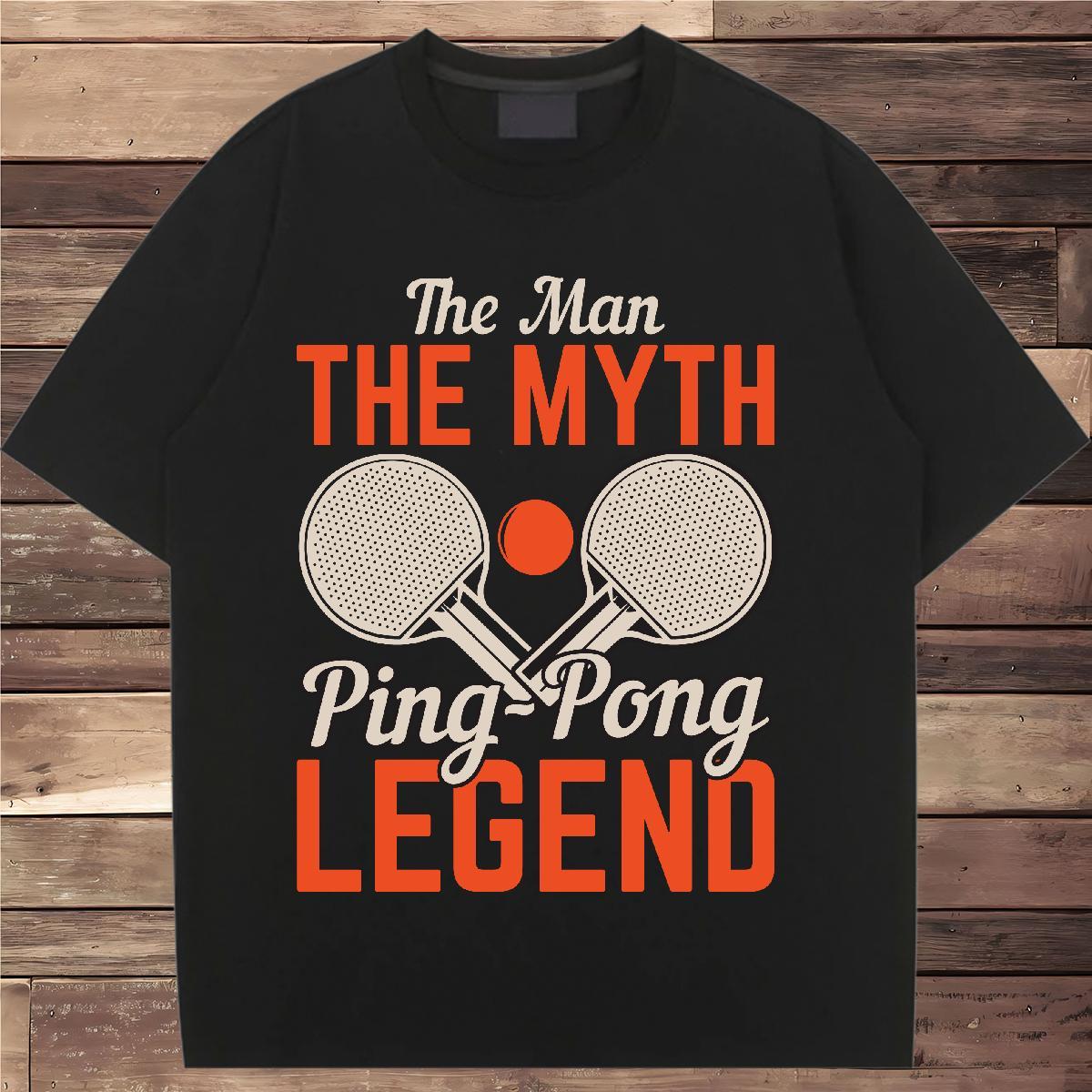 Brand Lady T shirt 230g 100% Cotton PING PONG Street Casual T Shirts Women Breathable Short Sleeve Custom Printing Clothes