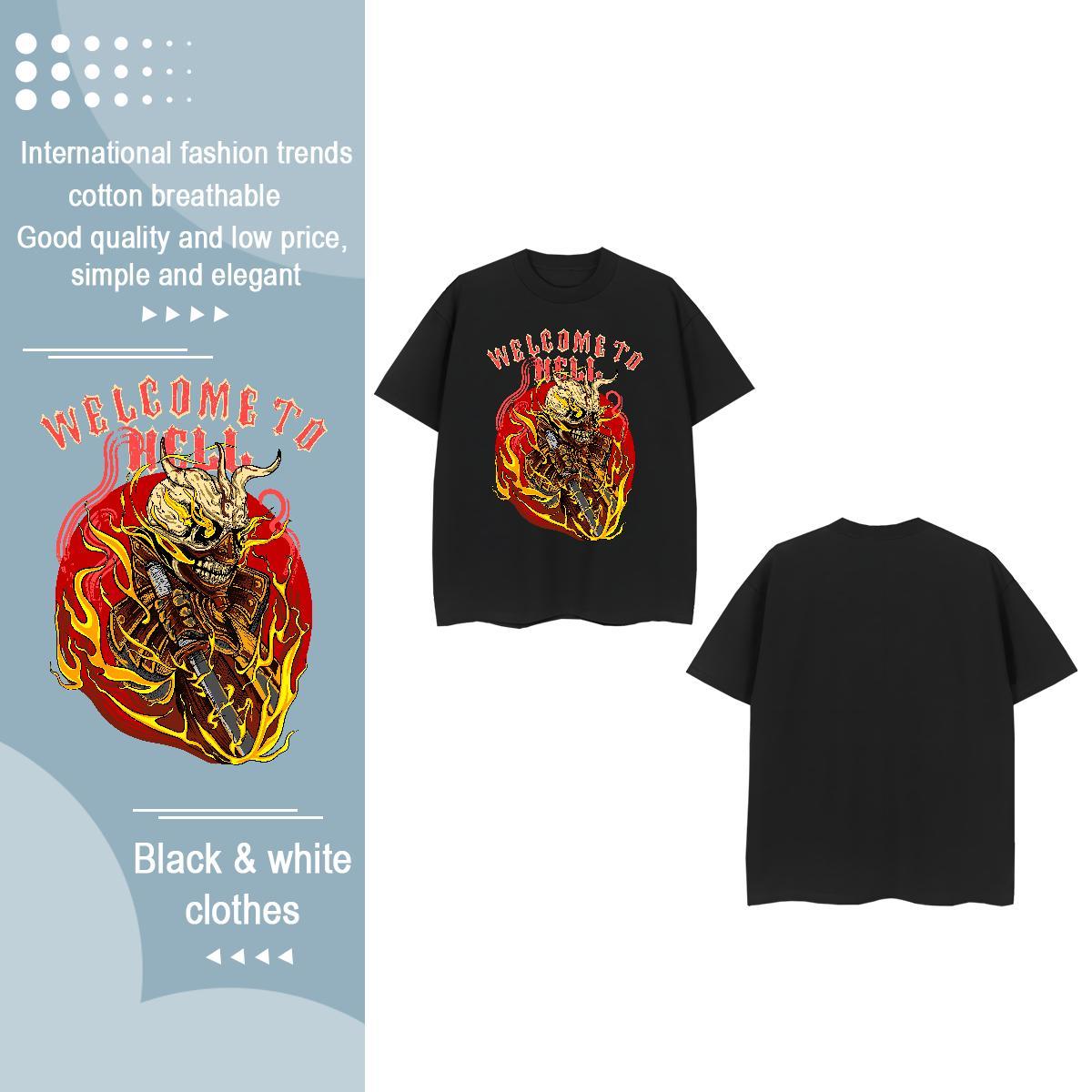 Brand Womens T Shirts Round Neck Short Sleeve 230g 100% Cotton Couples T Shirts Custom Print Plus Size ET Casual Daily Wear High quality Tops Tees