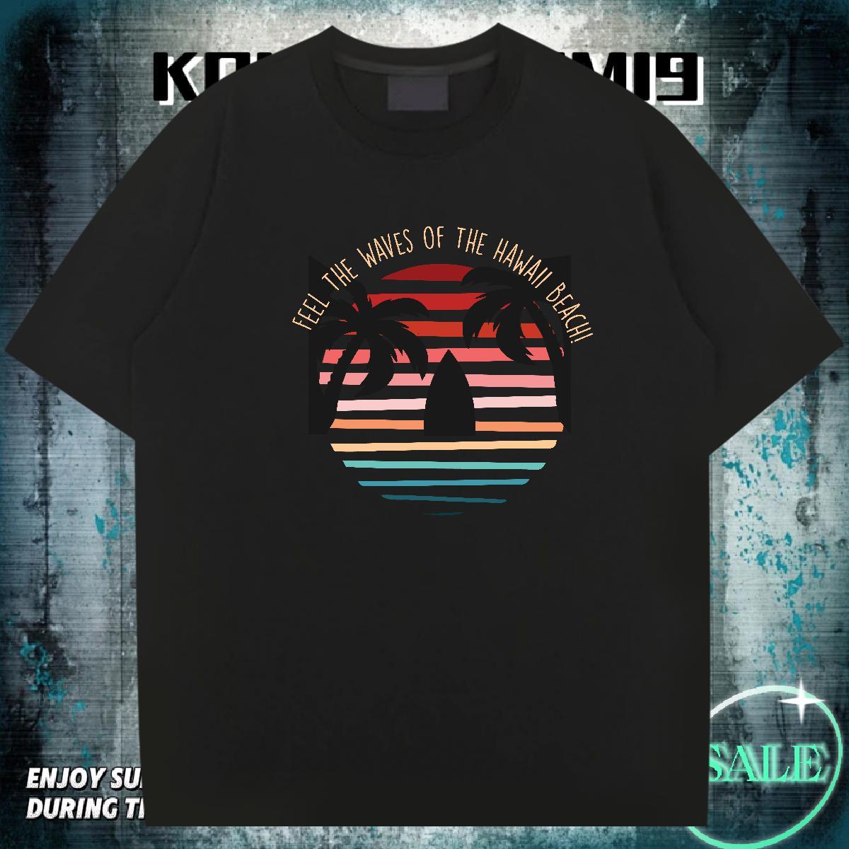Loose Fit Couples T Shirts Casual Daily Wear 230g Pure Cotton DIY Breathable Short Sleeve beach T Shirts Men New Arrival Clothes