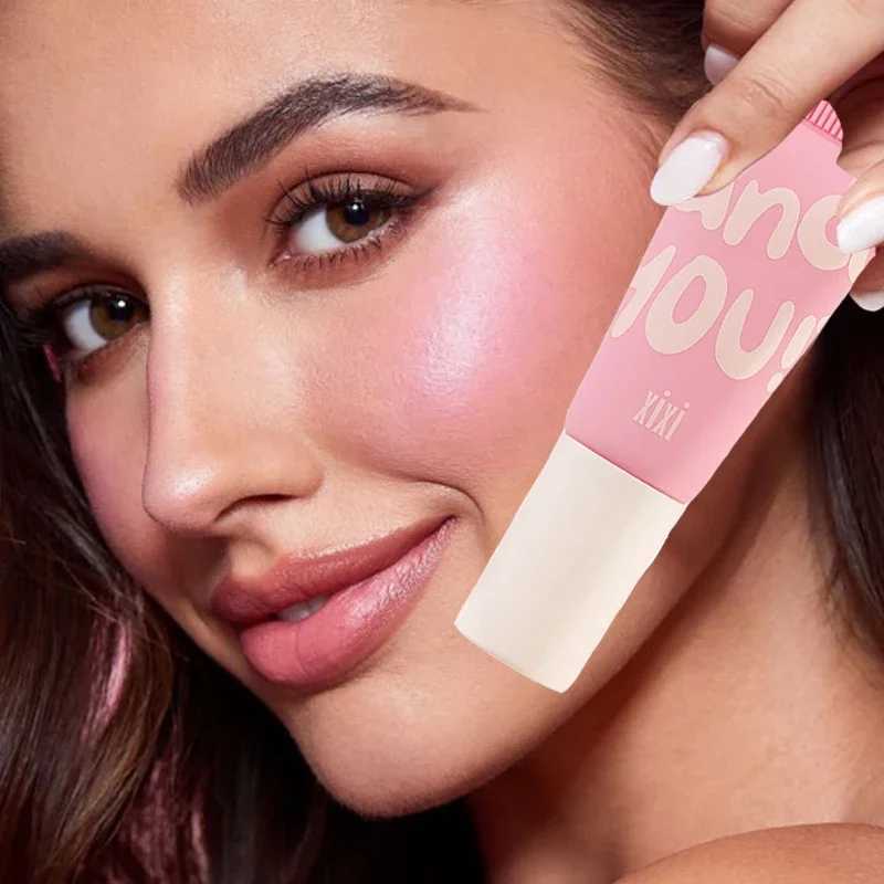 2 in 1 Liquid B Cream Eyeshadow Velvet Matte Pink Ber Natural Easy To Smudge Cheek Tint Face Contour Brightens MakeupXJ241225