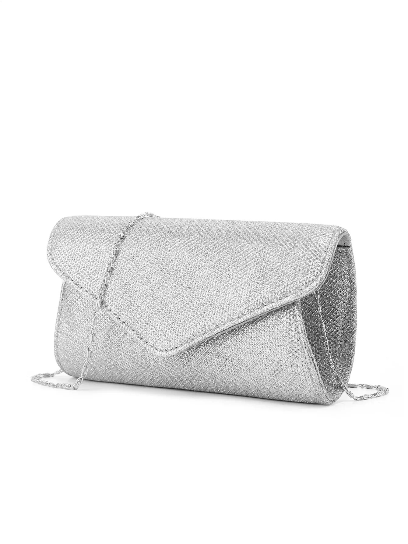 Banquet Bag Cross border Handmade Fashion Flash Material Handheld Underarm Crossbody 240821ZYl